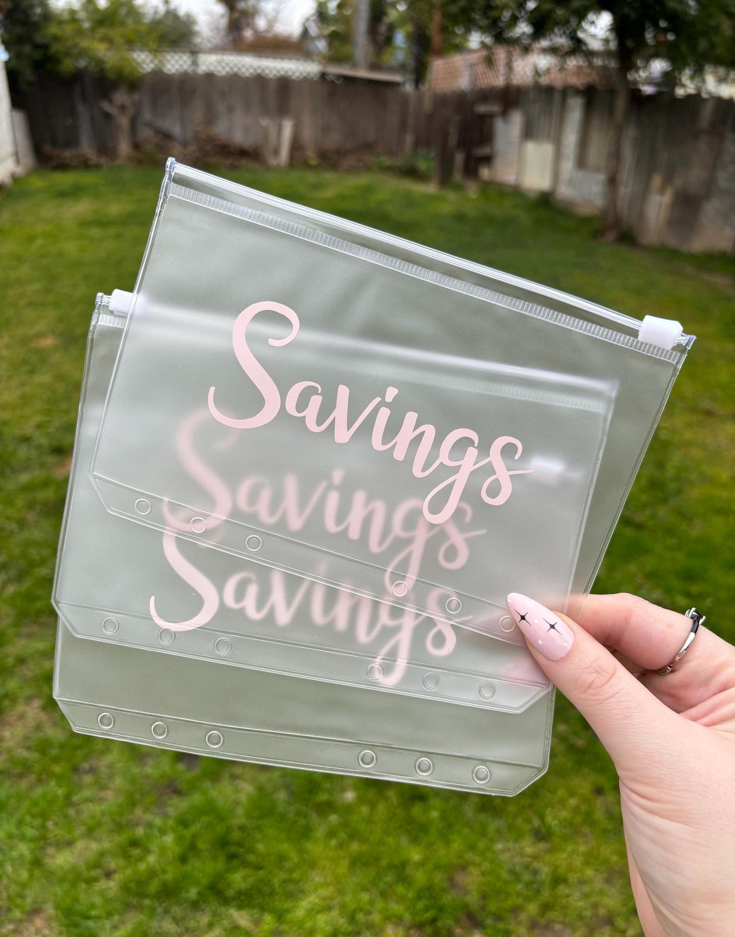 CUSTOM A6 vinyl zipper cash envelope | A6