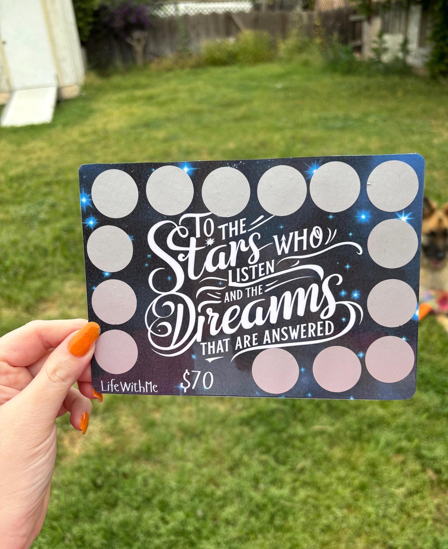 Acotar quote scratch off savings challenge | A5 | Laminated