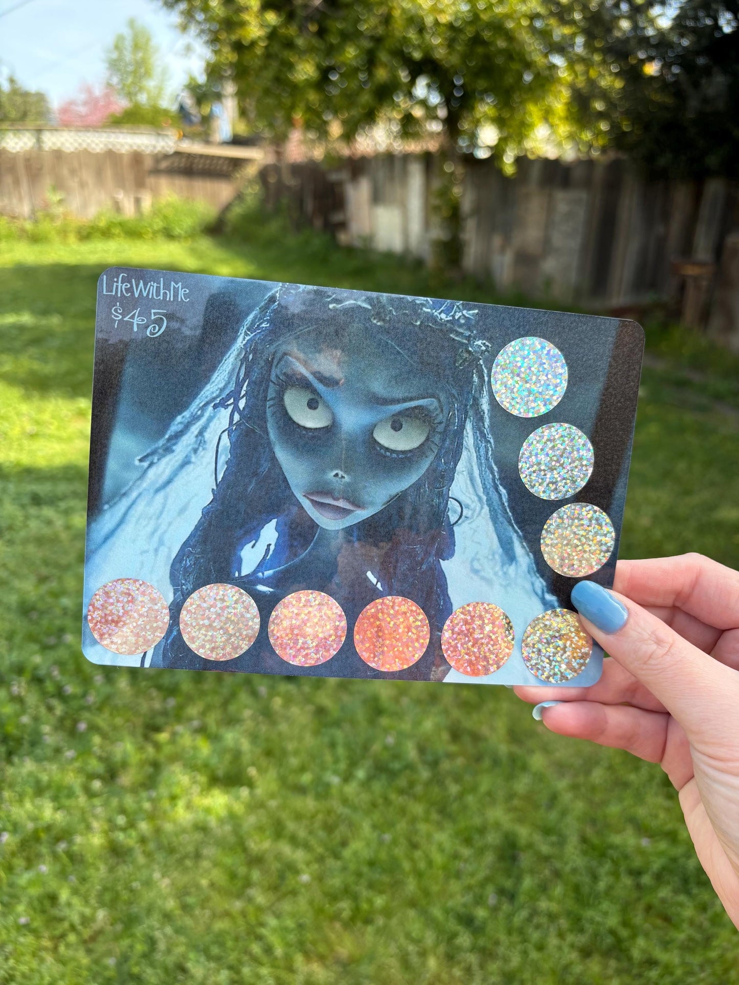 Corpse bride inspired scratch off savings challenge | HOP SCOTCH | A5 | Laminated | Spooky