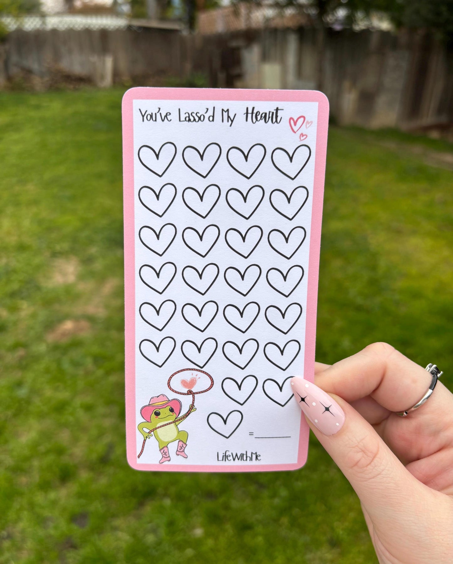 Lasso Heart mini savings challenge | A6 | physical product
