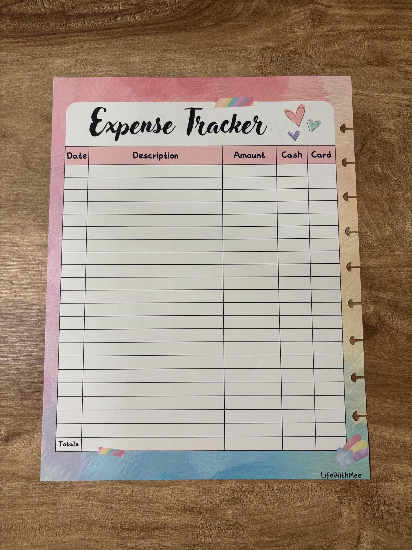 Expense Tracker | Double Sided | Themed | Colorful | (ADD ON for my budget planner)