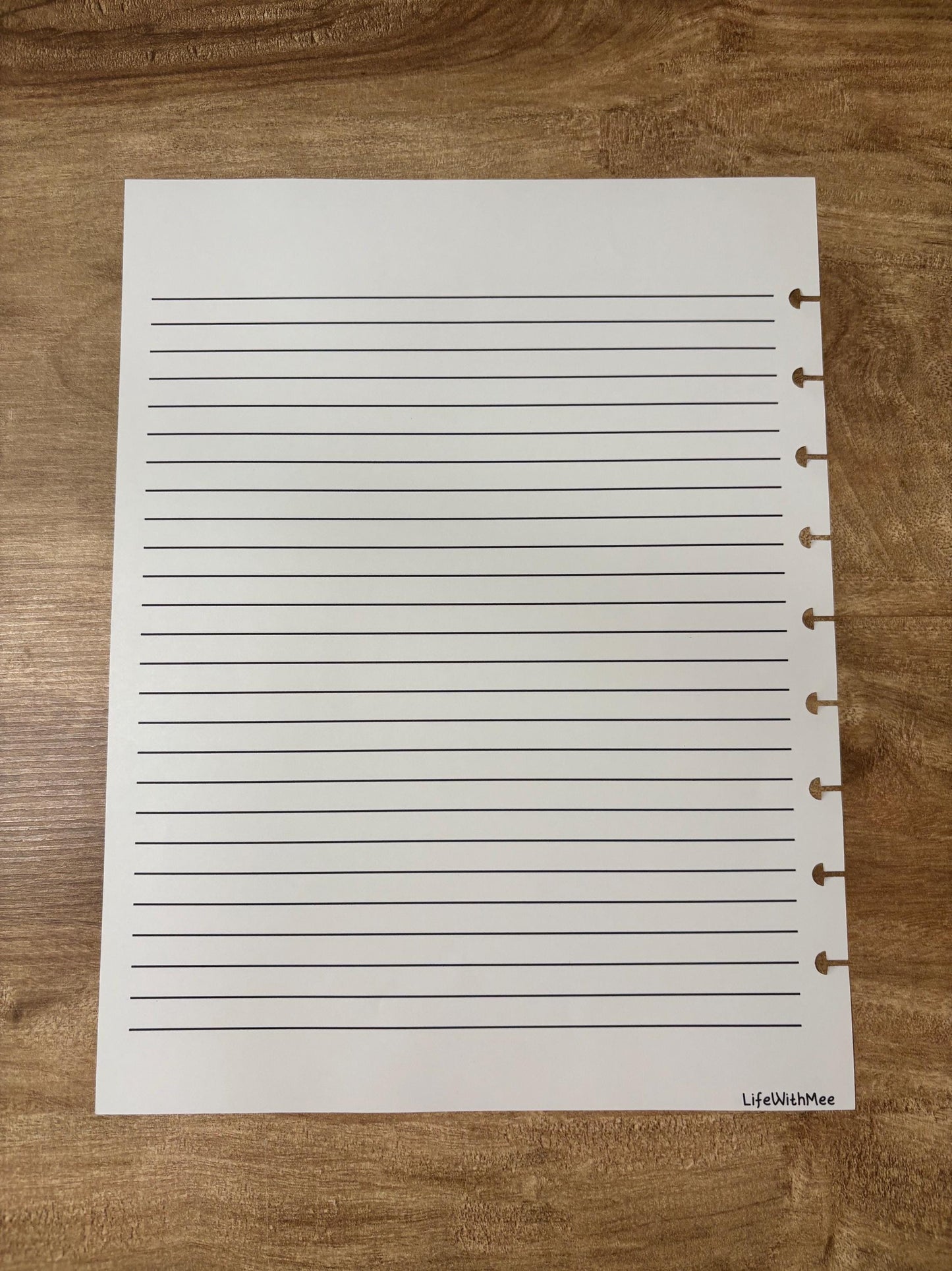 Lined Page | Double Sided | Notes Page | (ADD ON for my budget planner)