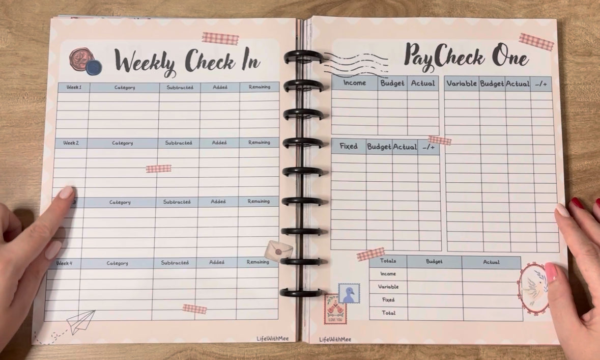 Undated 12 Month Budget Planner | UNDATED | Finance Planner | Themed | Colorful | Laminated Covers | Budget Book