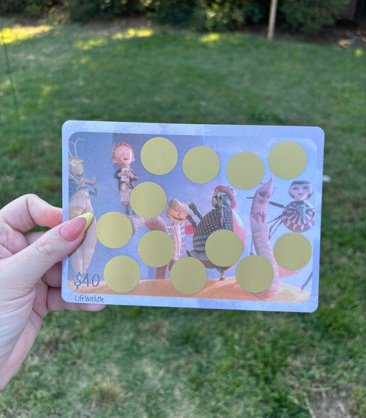 James and Friends scratch off savings challenge | A5 | Laminated | Spooky