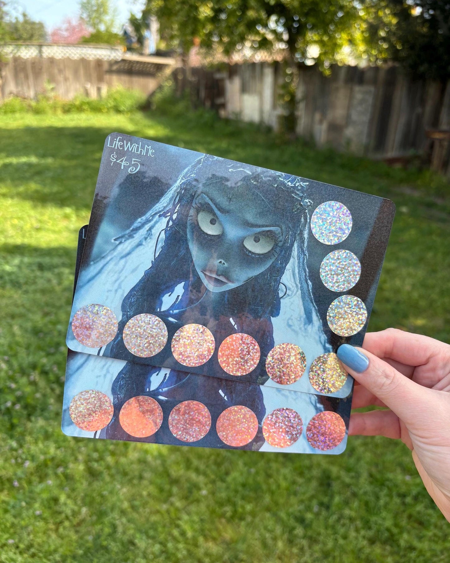 Corpse bride inspired scratch off savings challenge | HOP SCOTCH | A5 | Laminated | Spooky
