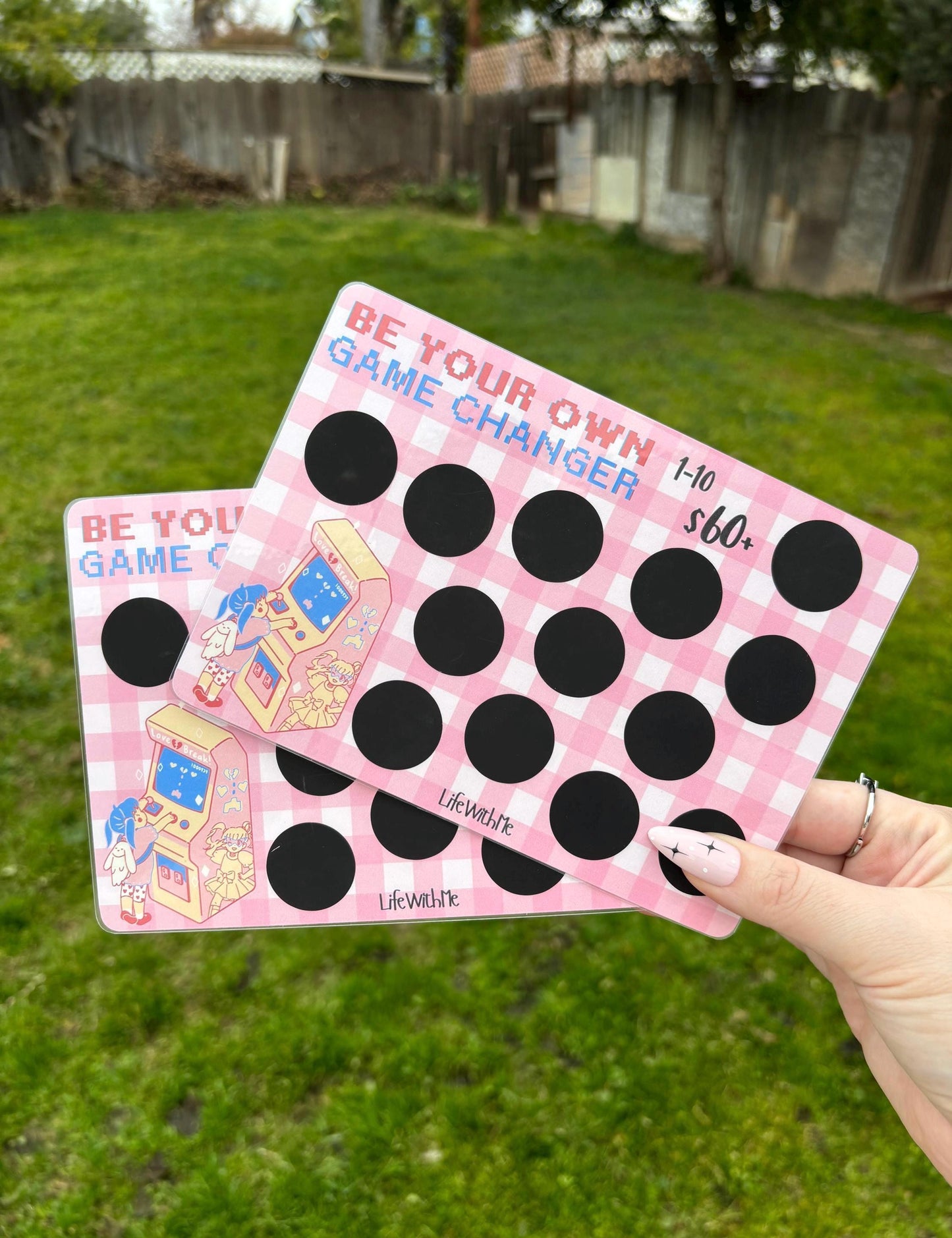 Game Changer scratch off savings challenge | A5 | Laminated