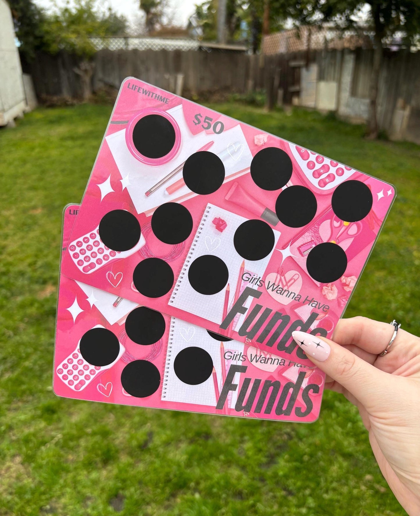 Have Funds scratch off savings challenge | A5 | Laminated