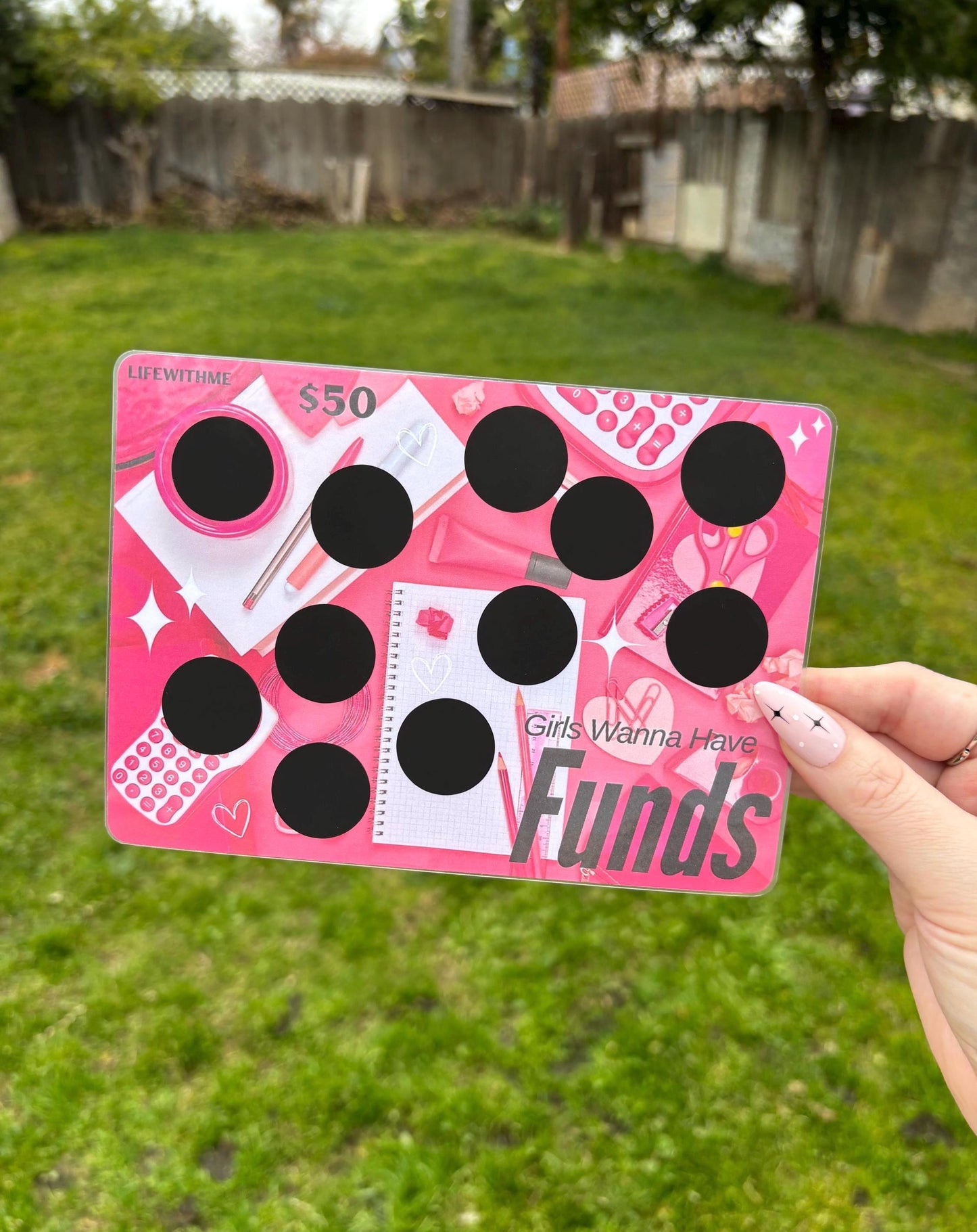 Have Funds scratch off savings challenge | A5 | Laminated