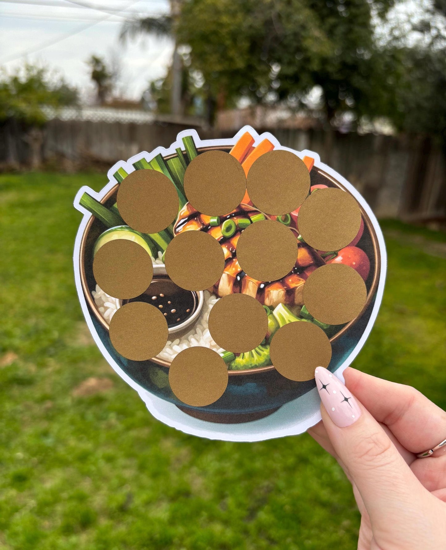 Chicken Teriyaki scratch off savings challenge | A5 | savings challenge