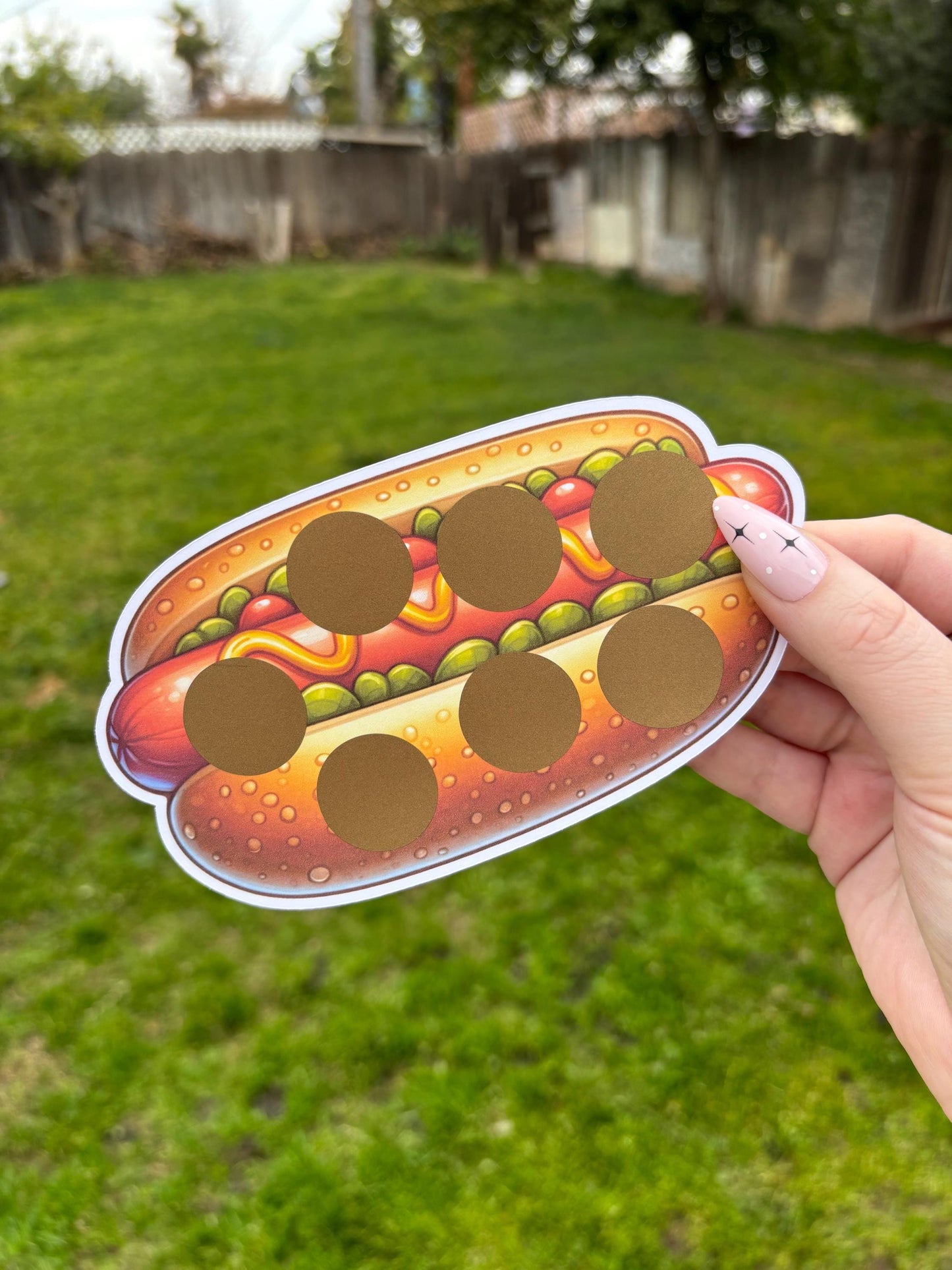 Hot Dog scratch off savings challenge | A5 | savings challenge