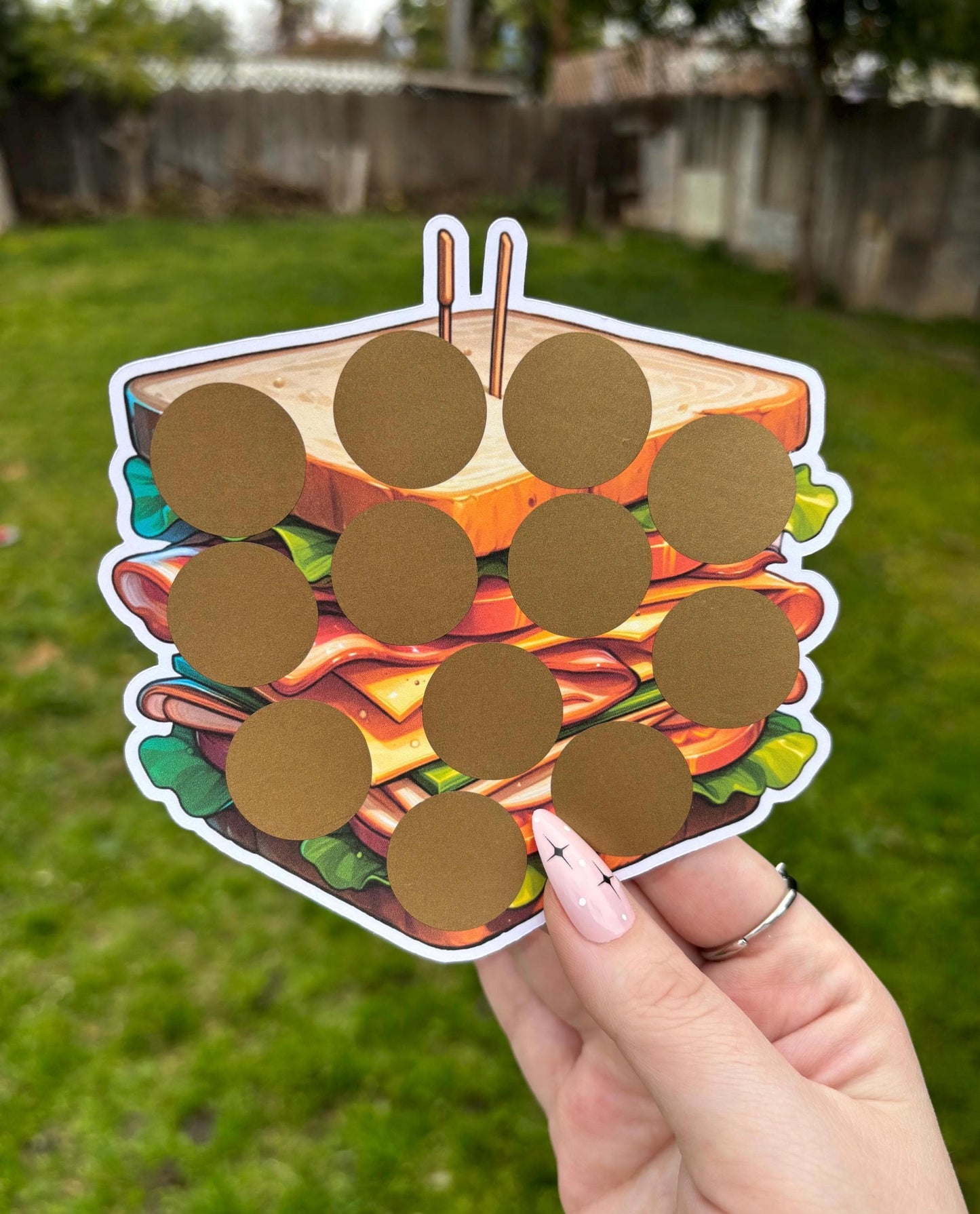 Sandwich scratch off savings challenge | A5 | savings challenge