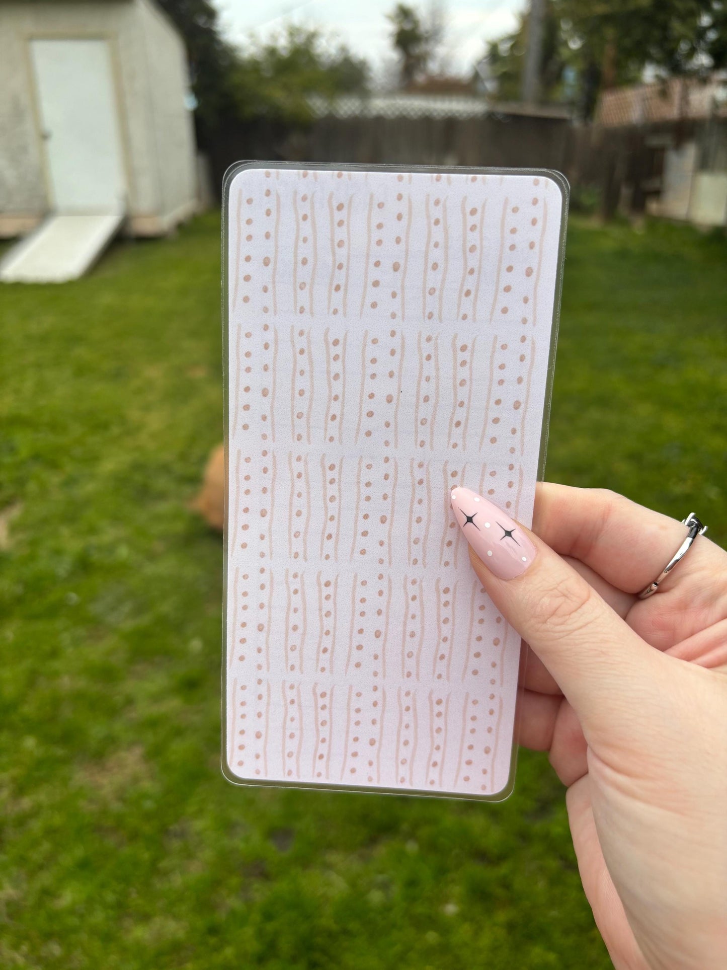 A6 Dots Cash Tracker | Laminated | A6