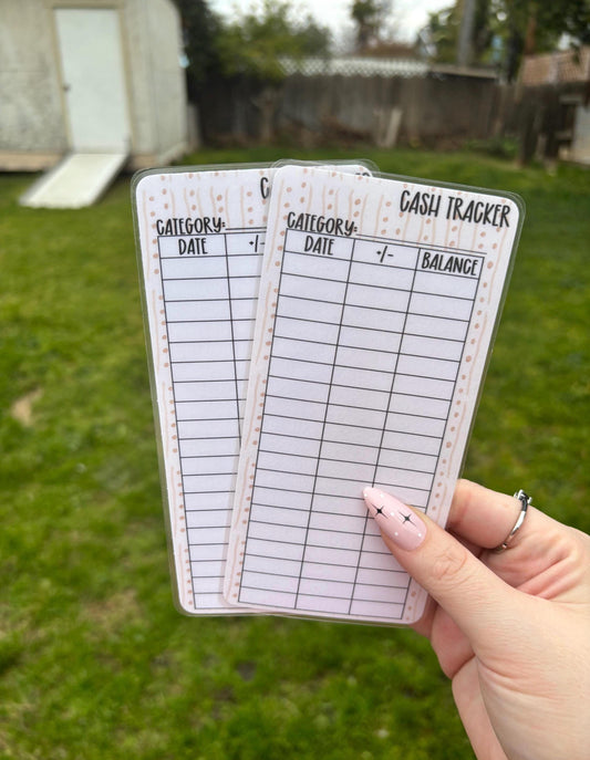 A6 Dots Cash Tracker | Laminated | A6