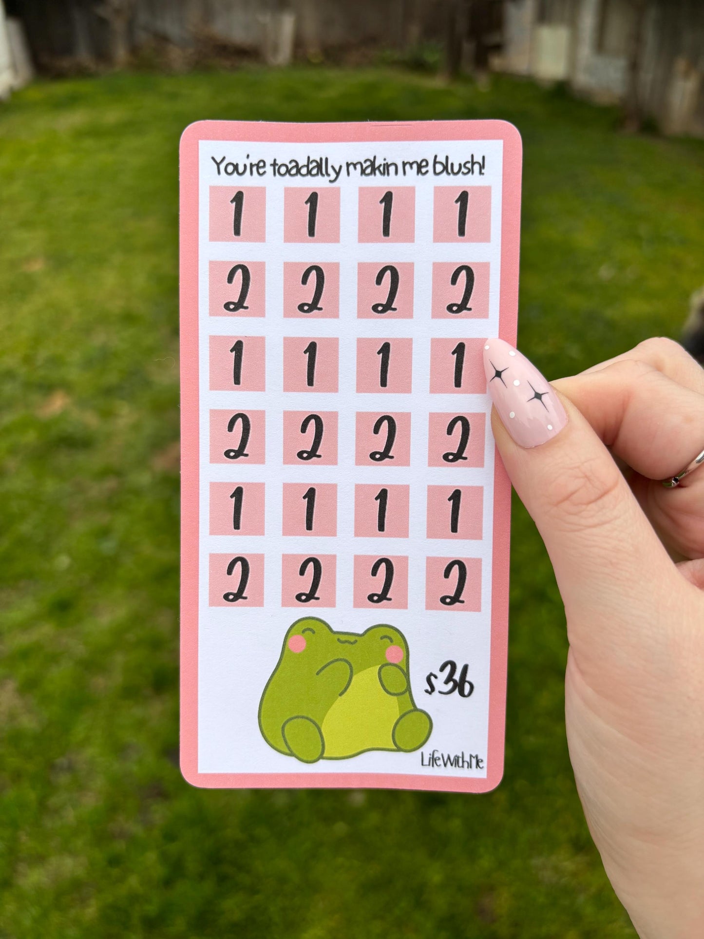 Blush mini savings challenge | A6 | physical product