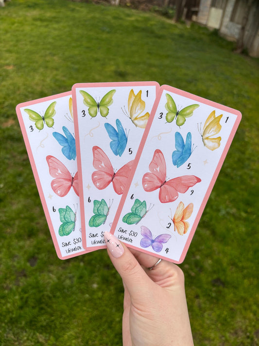 Butterfly mini savings challenge | A6 | physical product
