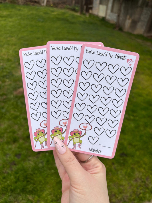 Lasso Heart mini savings challenge | A6 | physical product