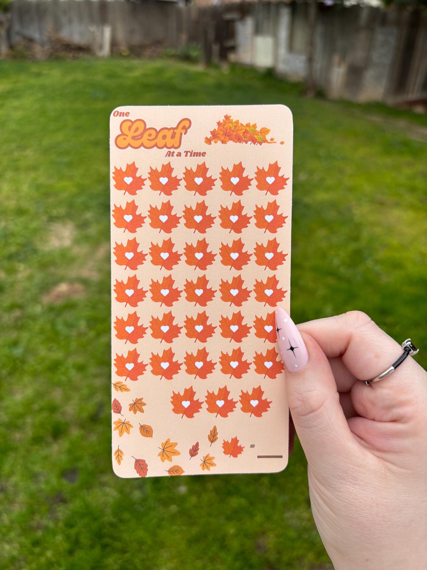 Leaf mini savings challenge | A6 | physical product