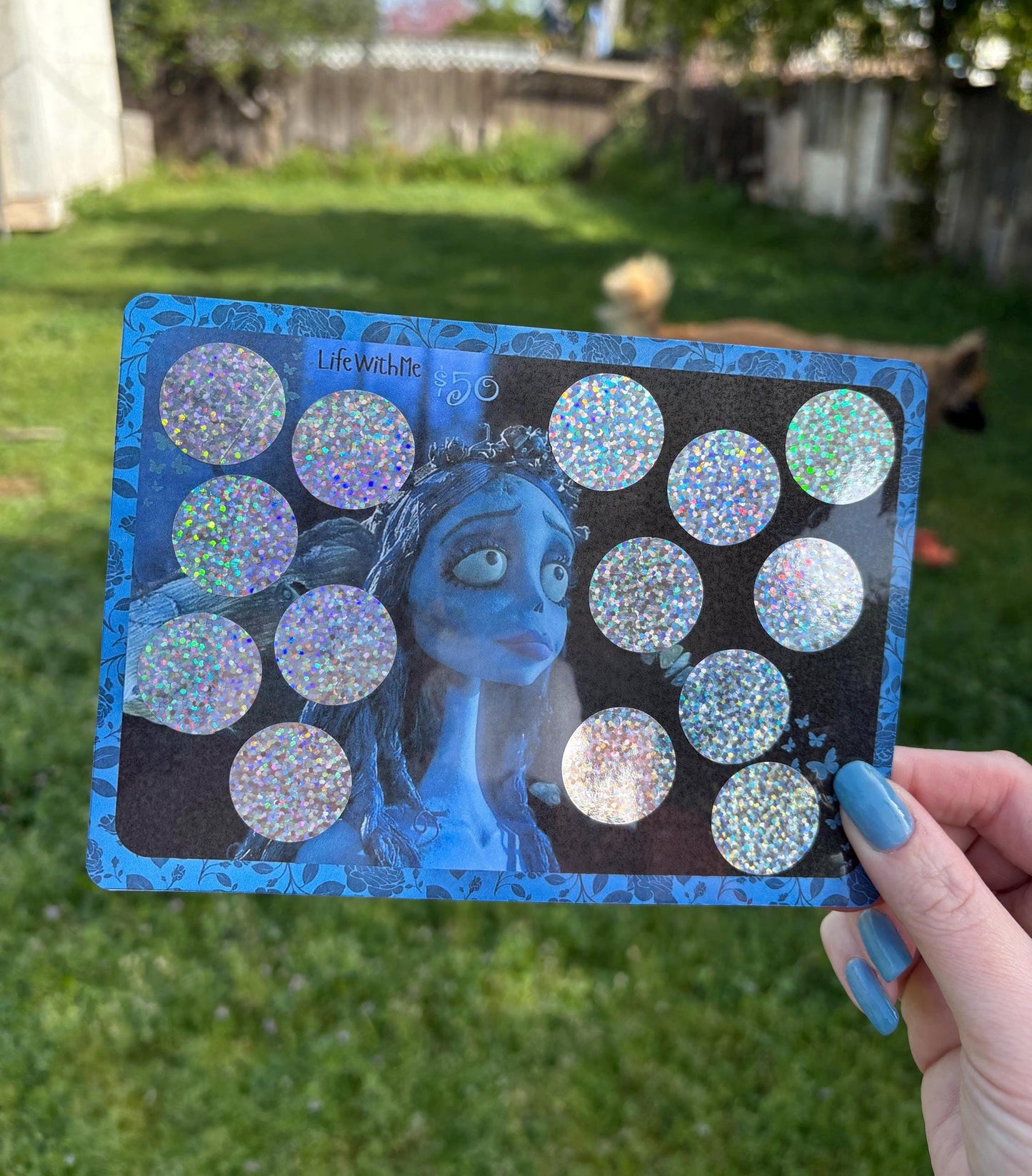 Corpse bride inspired scratch off savings challenge | BUTTERFLY | A5 | Laminated | Spooky