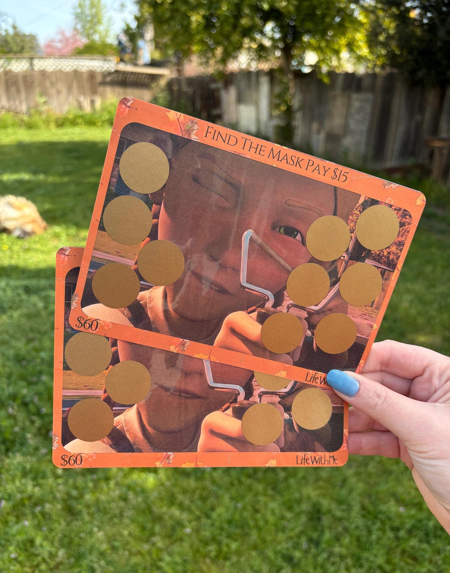 Monster House inspired scratch off savings challenge | SLINGSHOT | A5 | Laminated | Spooky