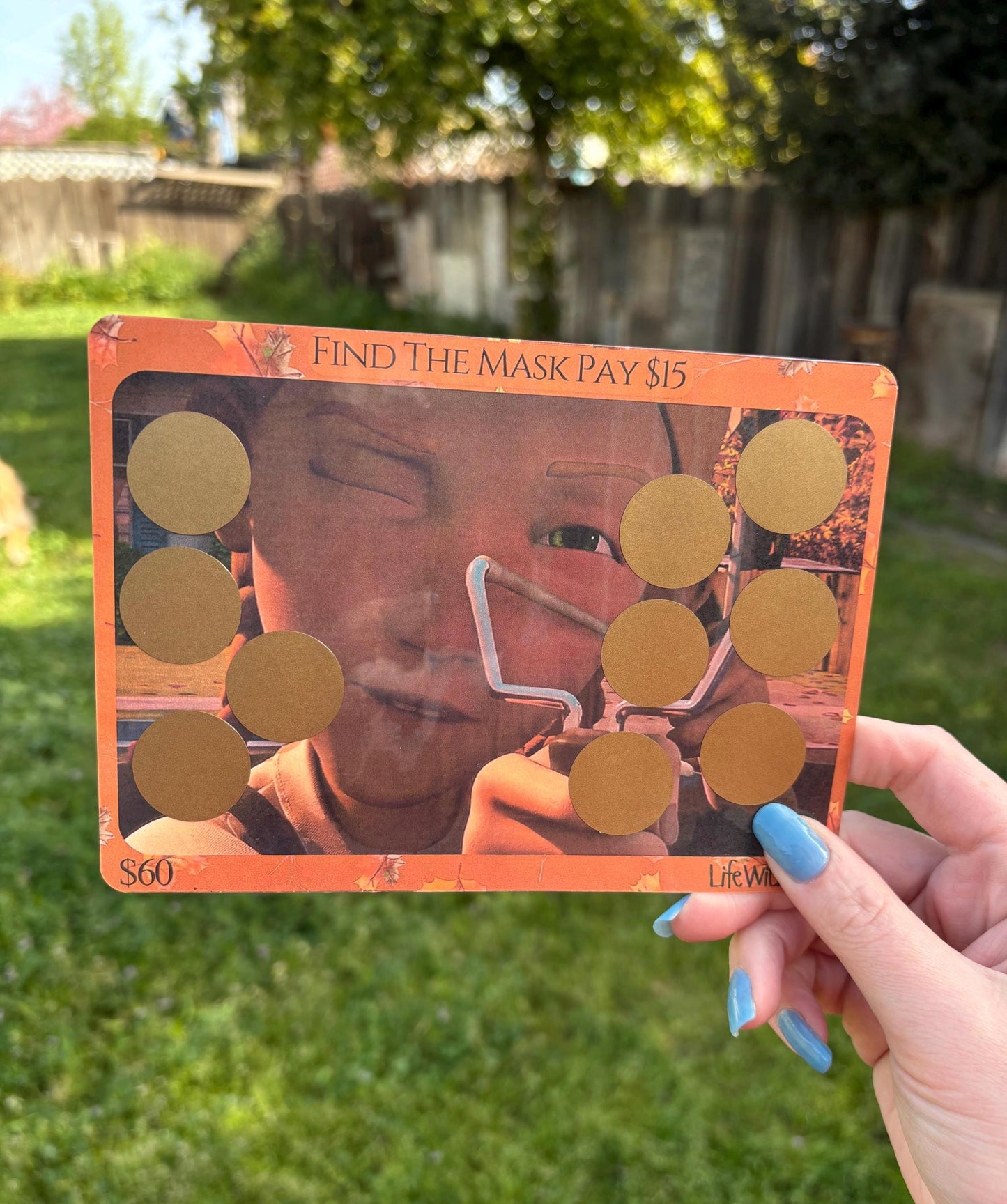 Monster House inspired scratch off savings challenge | SLINGSHOT | A5 | Laminated | Spooky