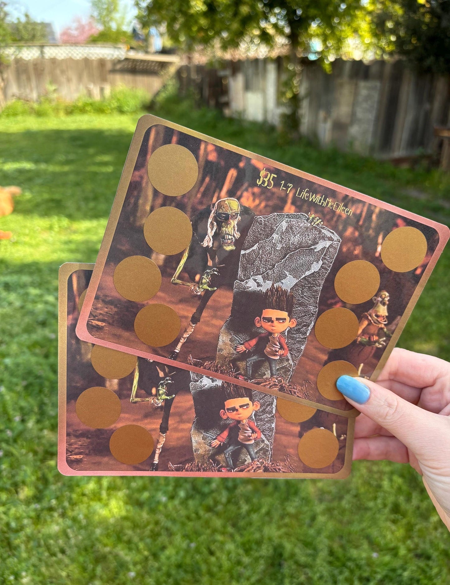 Norman inspired scratch off savings challenge | ZOMBIE | A5 | Laminated | Spooky