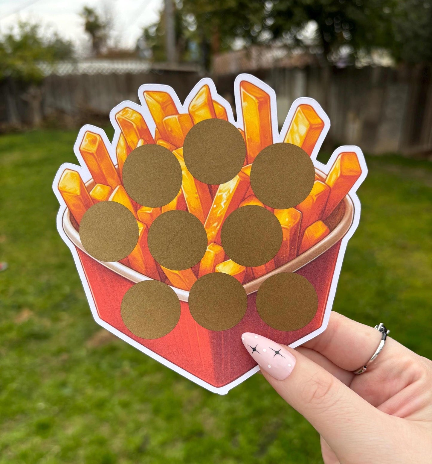 Fries scratch off savings challenge | A5 | savings challenge