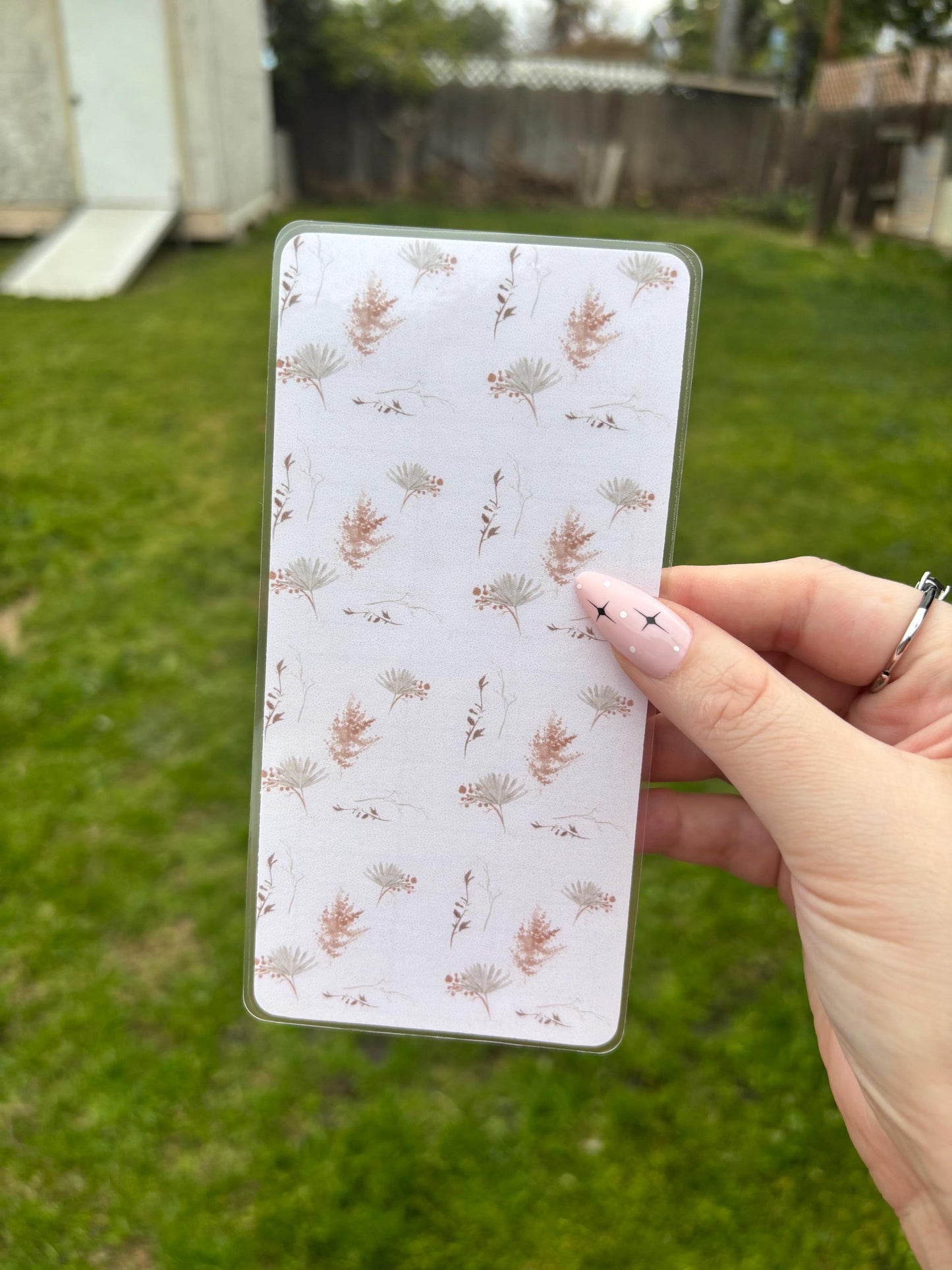A6 Flower Cash Tracker | Laminated | A6