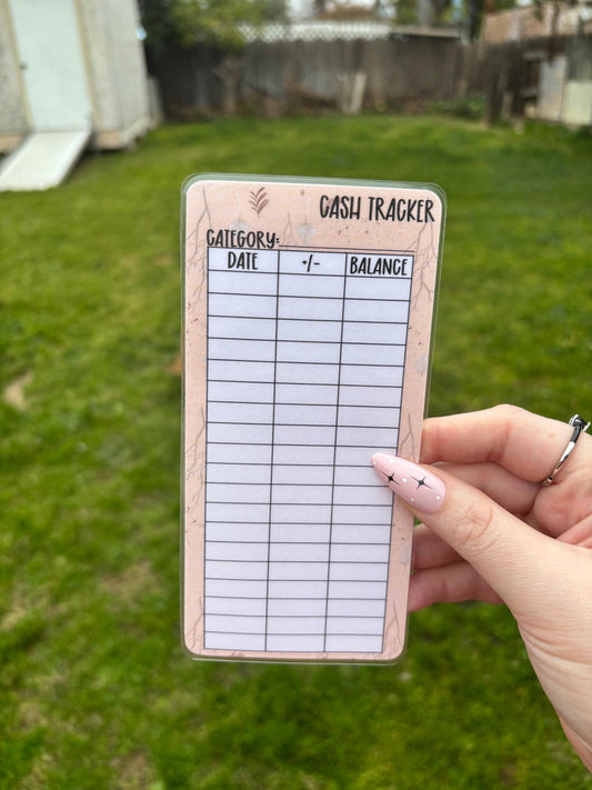 A6 Tree Cash Tracker | Laminated | A6