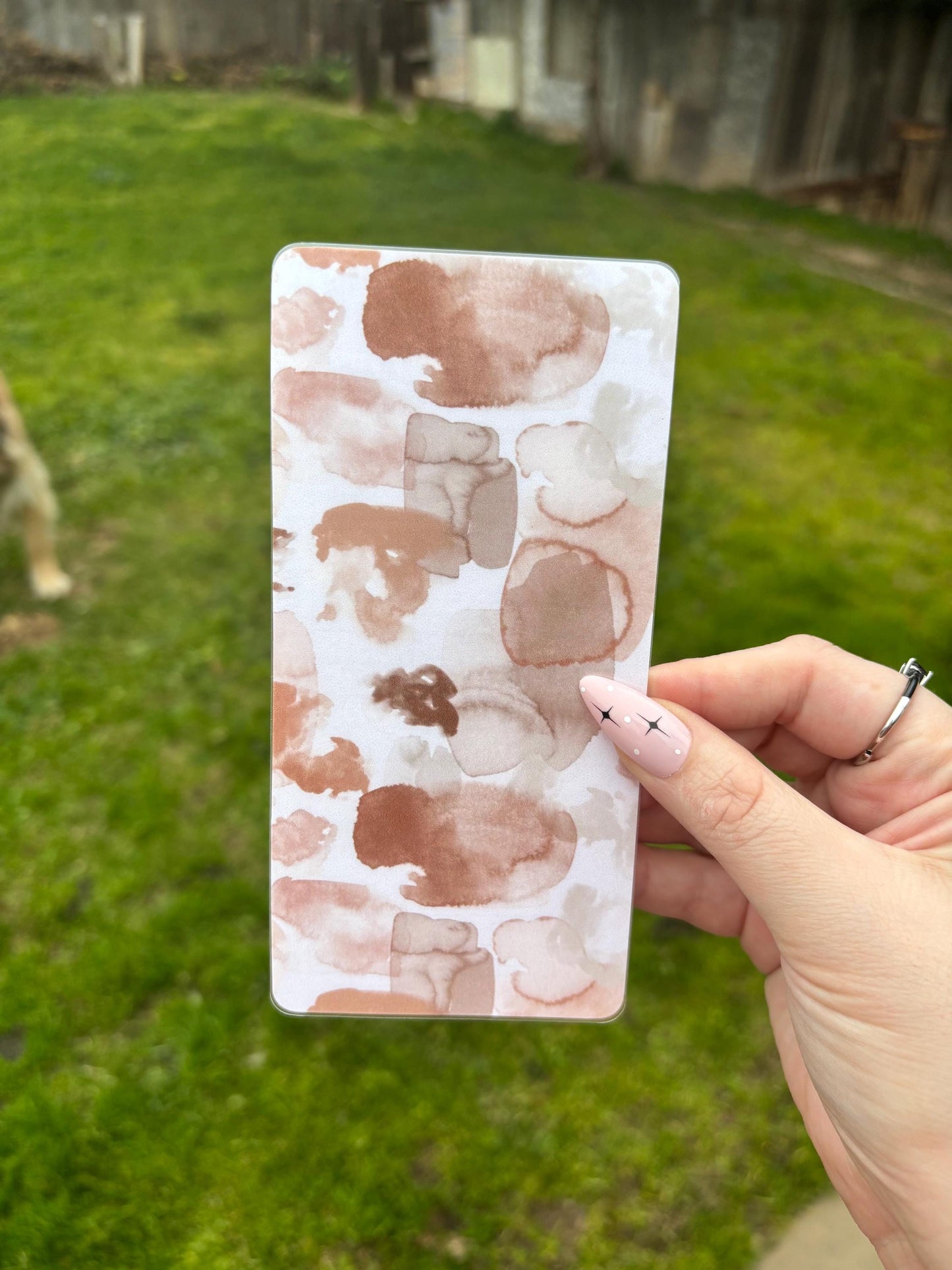 A6 Watercolor Cash Tracker | Laminated | A6