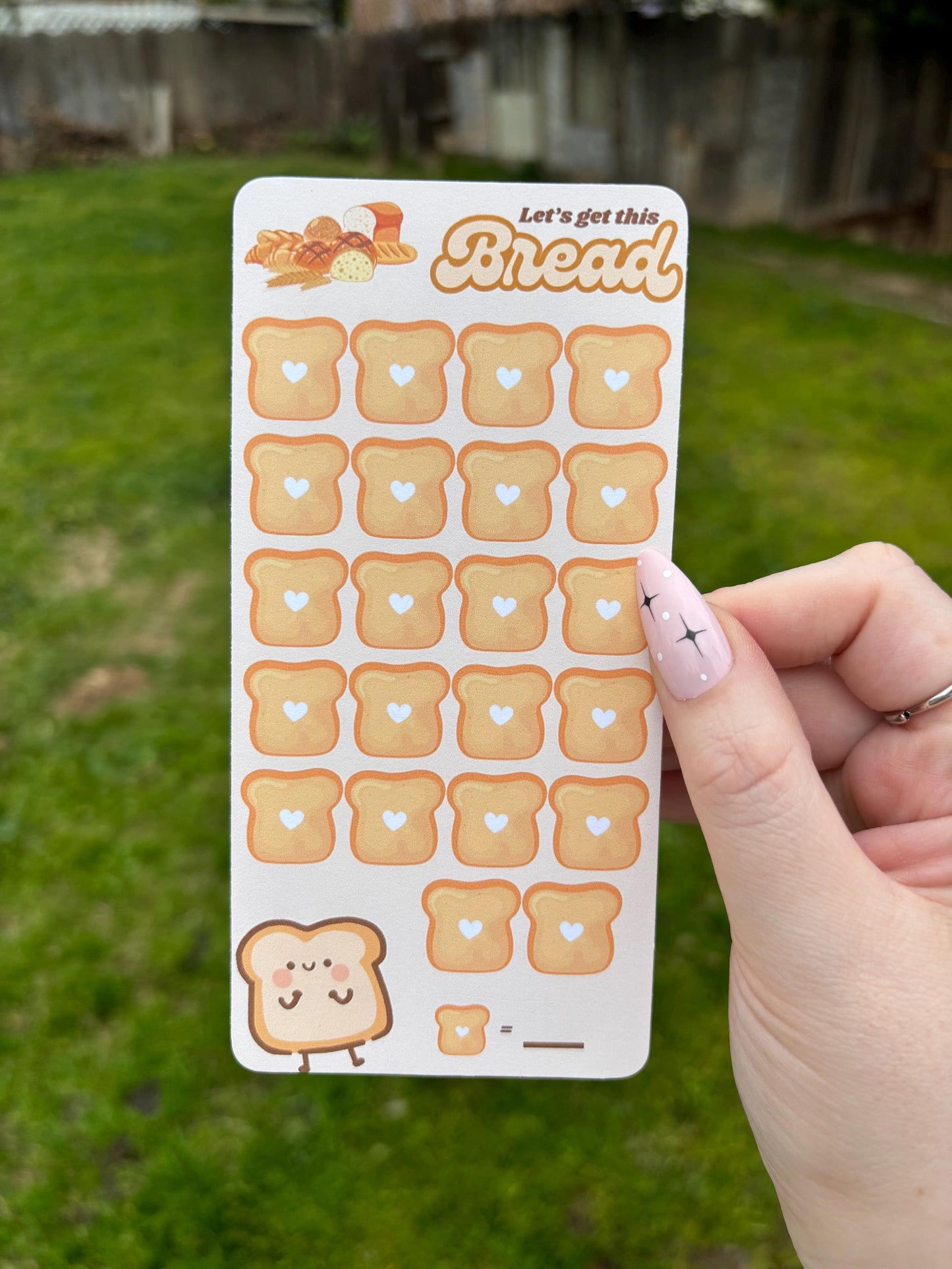 Bread mini savings challenge | A6 | physical product