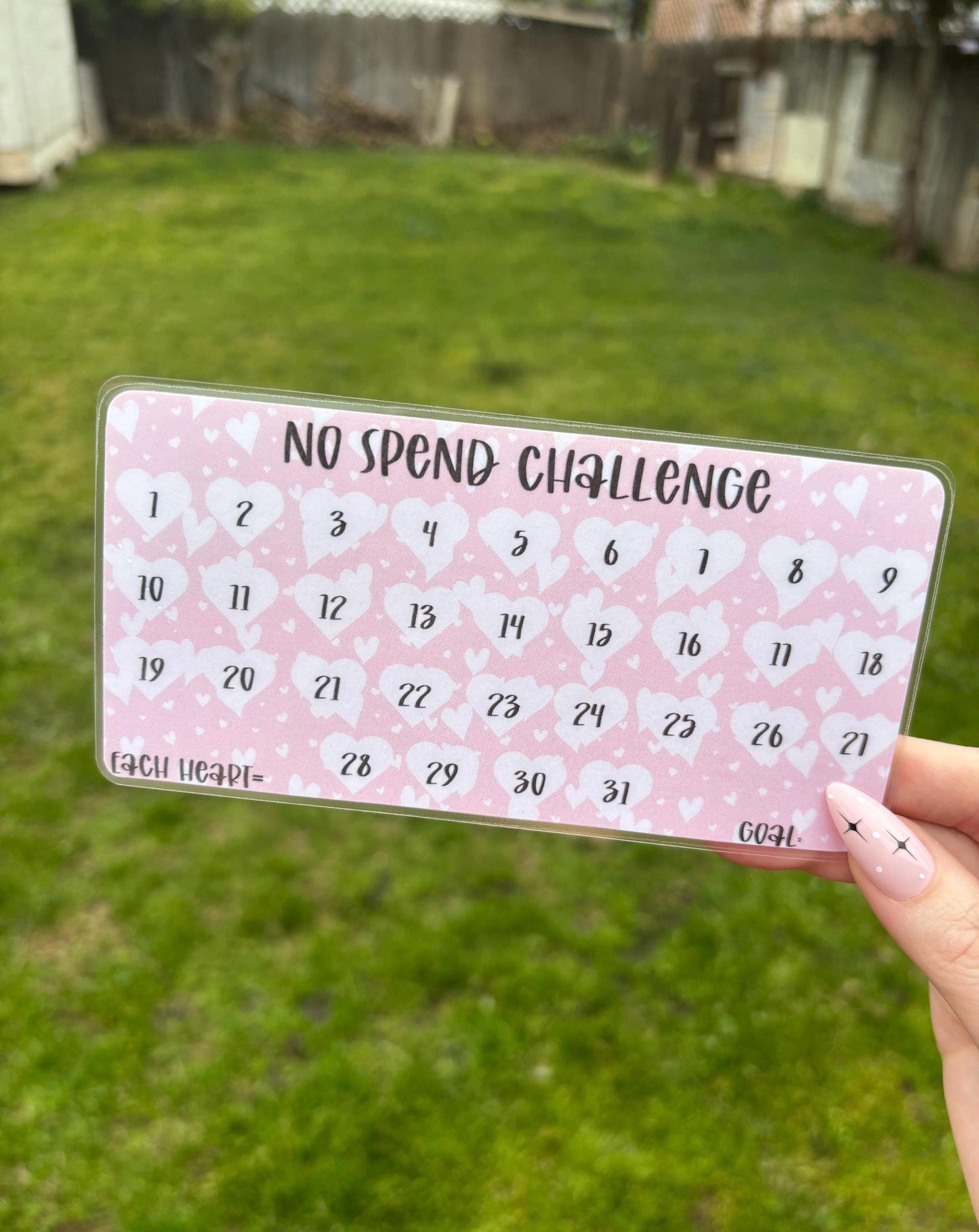 No Spend A6 savings challenge | A6 | Laminated