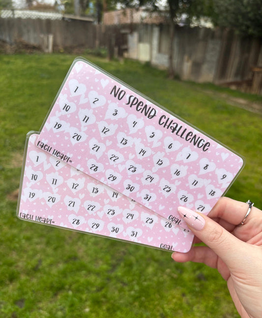 No Spend A6 savings challenge | A6 | Laminated