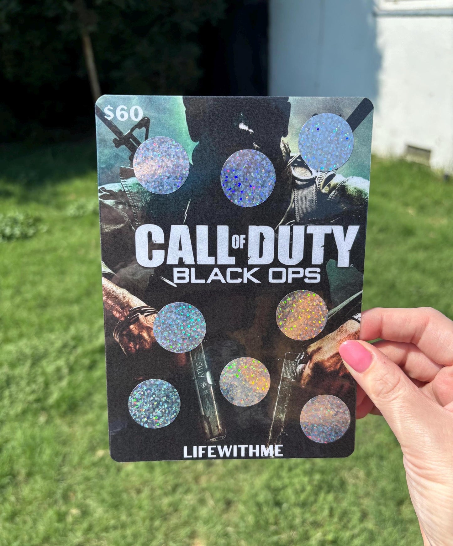 Call of Duty scratch off savings challenge | A5 | Laminated