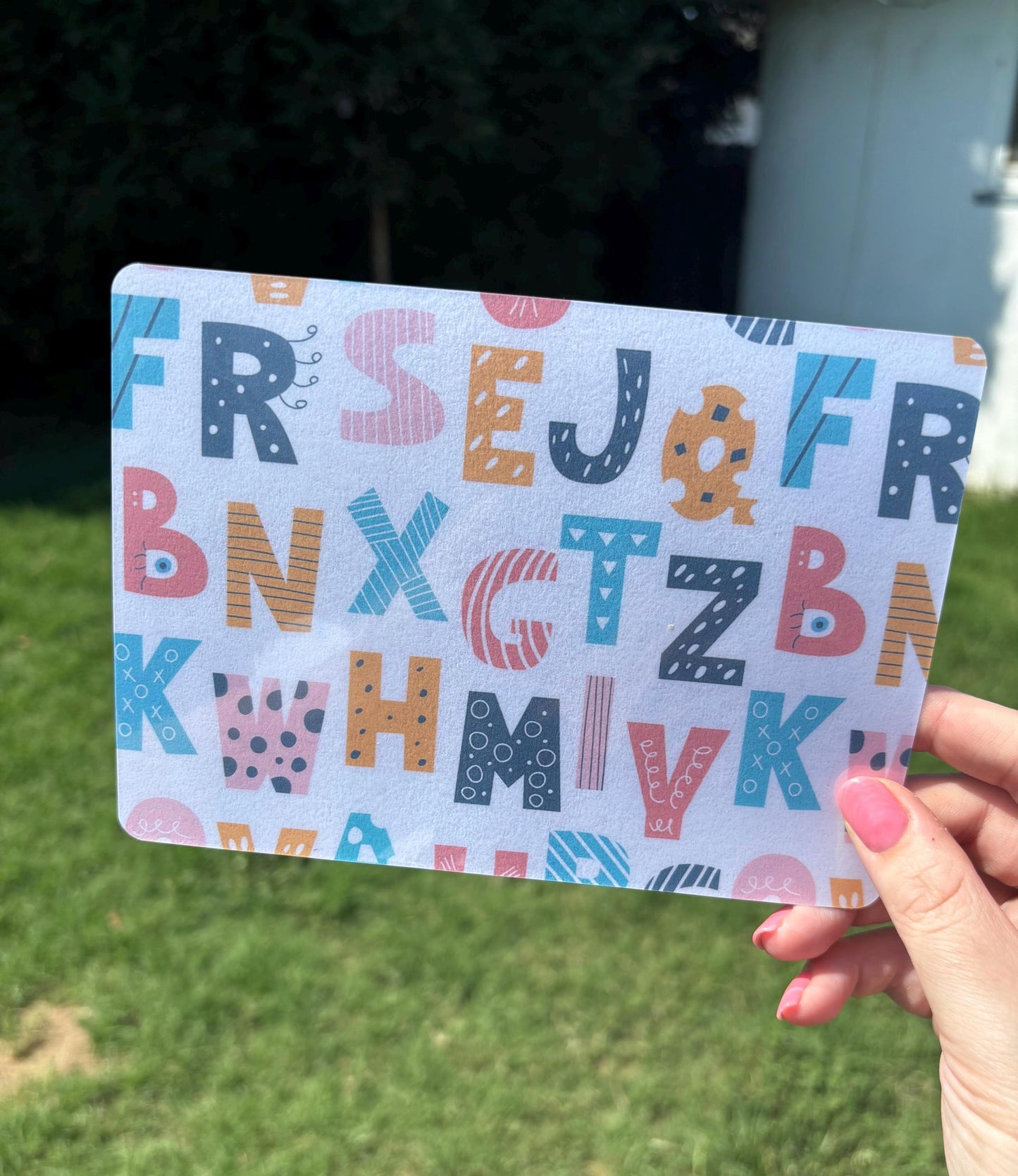 Letter Bucks | Double Sided | scratch off savings challenge | A5 | Laminated