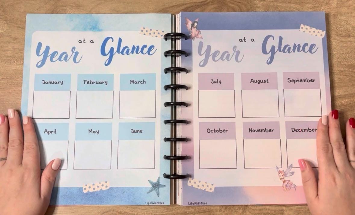 Undated 12 Month Budget Planner | UNDATED | Finance Planner | Themed | Colorful | Laminated Covers | Budget Book