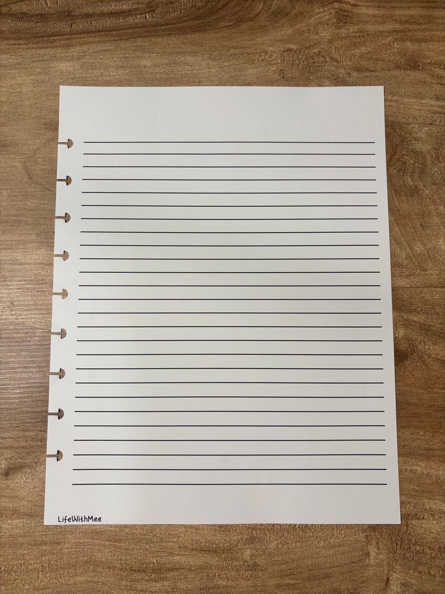 Lined Page | Double Sided | Notes Page | (ADD ON for my budget planner)