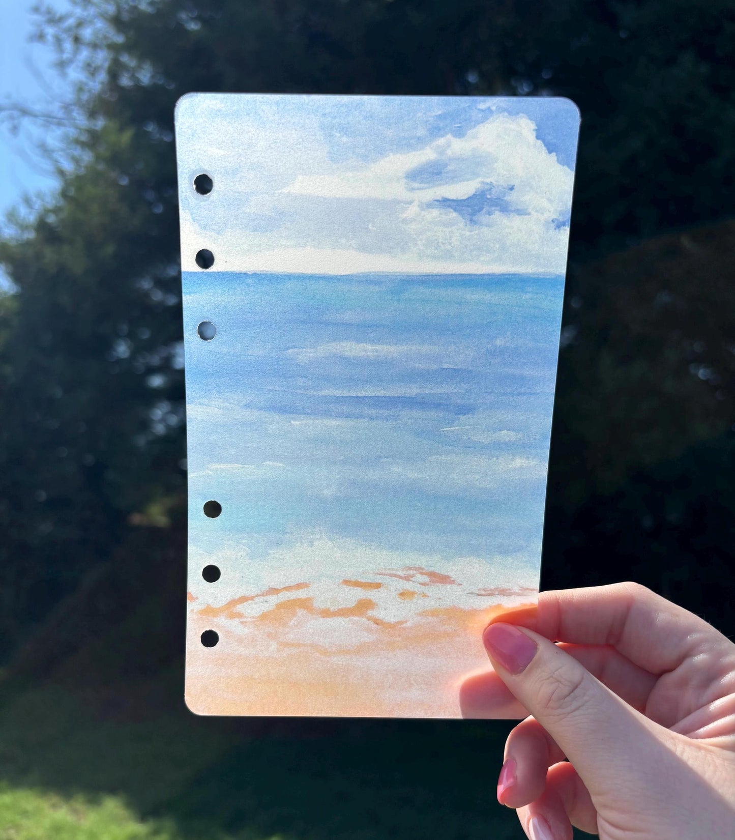 Ocean Matte Vellum Dashboard | A6 | A6 Dashboard