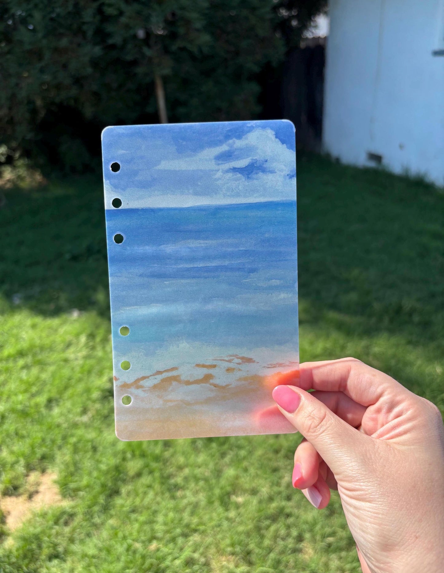 Ocean Matte Vellum Dashboard | A6 | A6 Dashboard