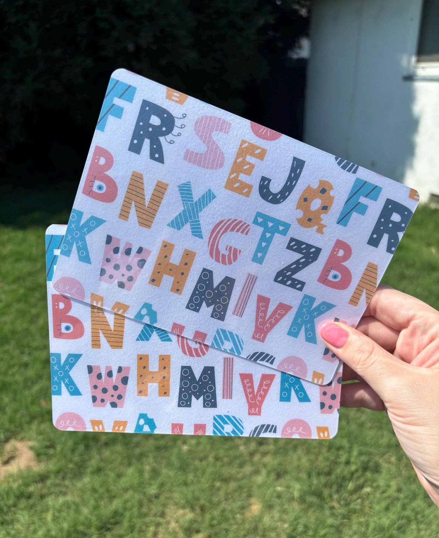 Letter Bucks | Double Sided | scratch off savings challenge | A5 | Laminated