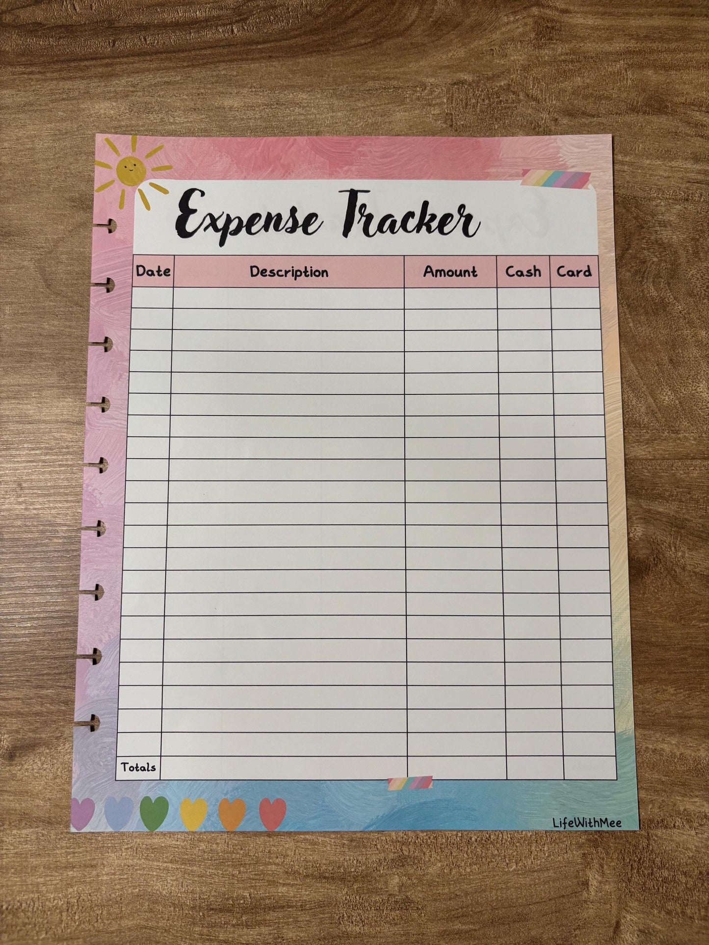 Expense Tracker | Double Sided | Themed | Colorful | (ADD ON for my budget planner)