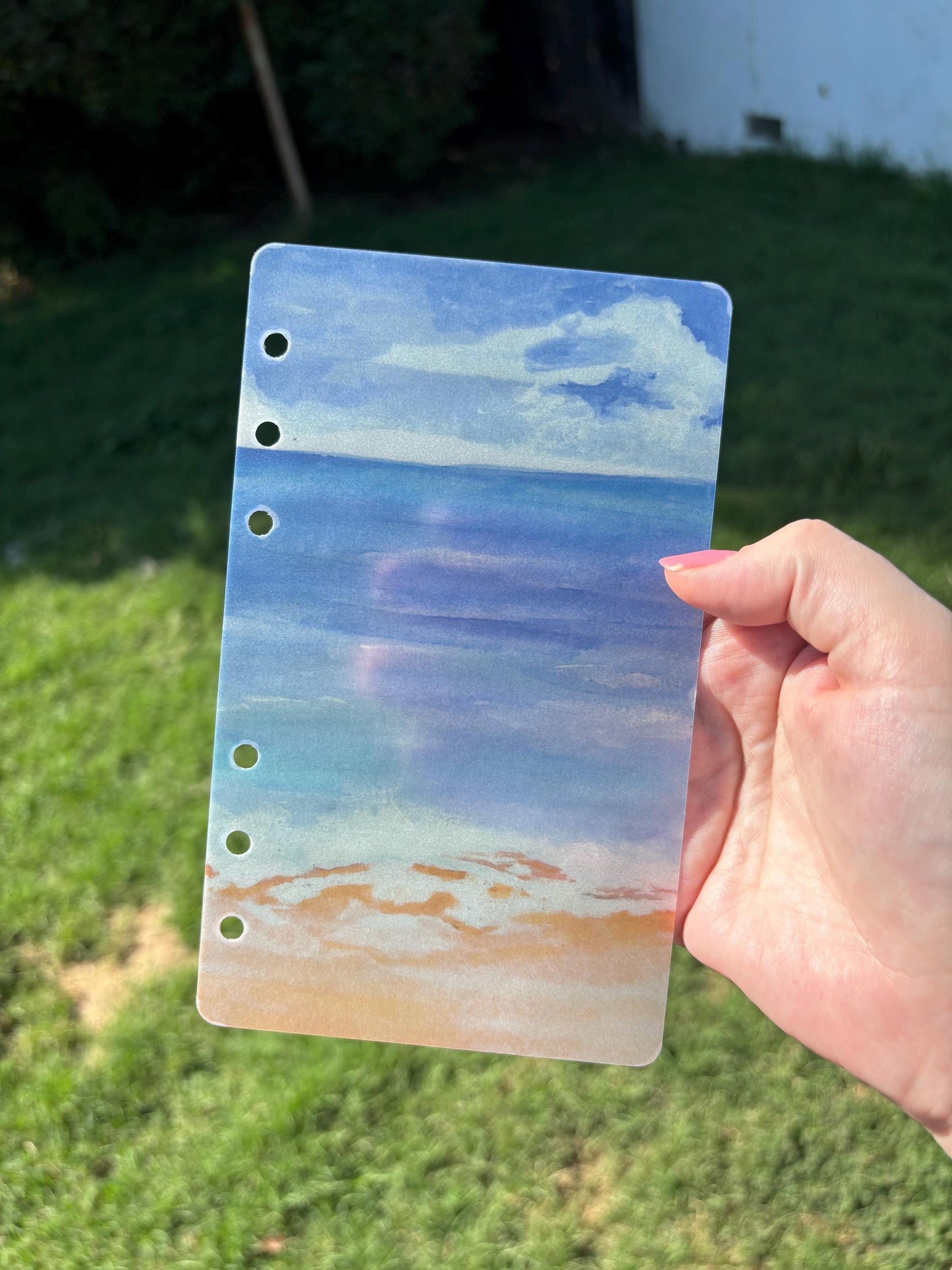 Ocean Matte Vellum Dashboard | A6 | A6 Dashboard