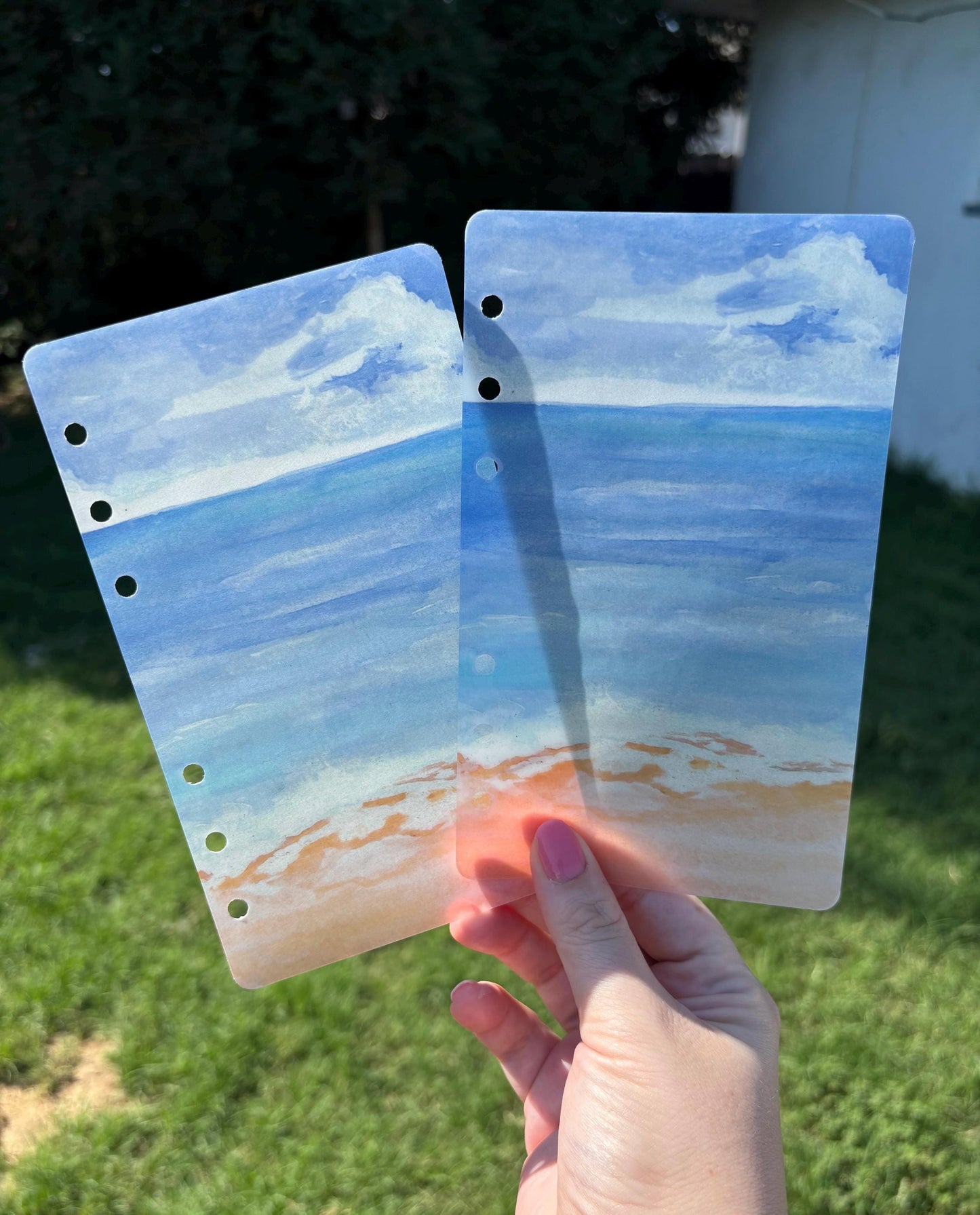 Ocean Matte Vellum Dashboard | A6 | A6 Dashboard