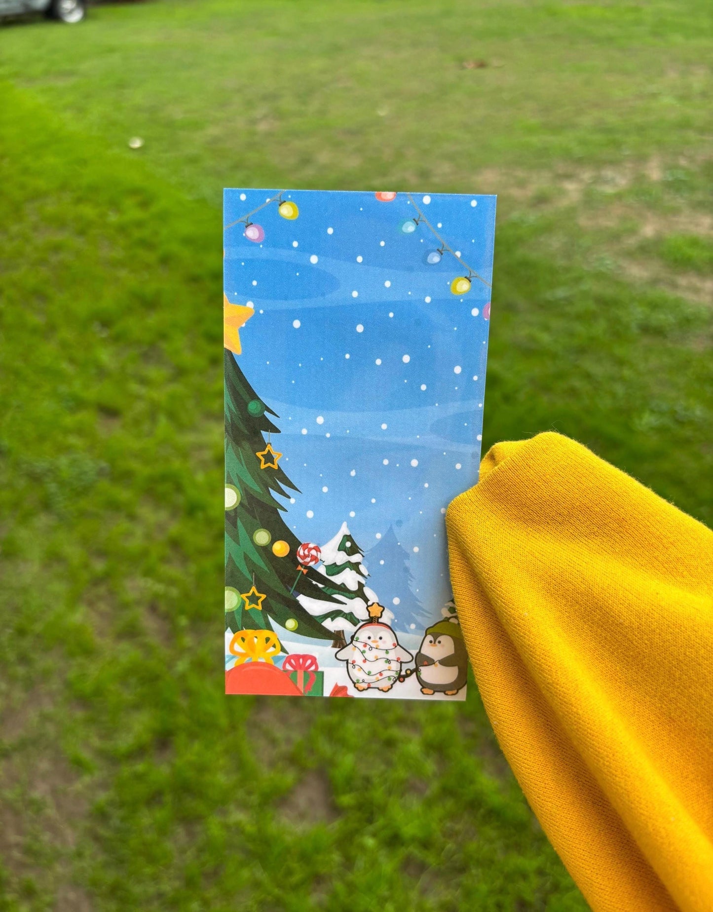 Christmas Lights scratch off savings challenge | A6 | Laminated | Double Sided