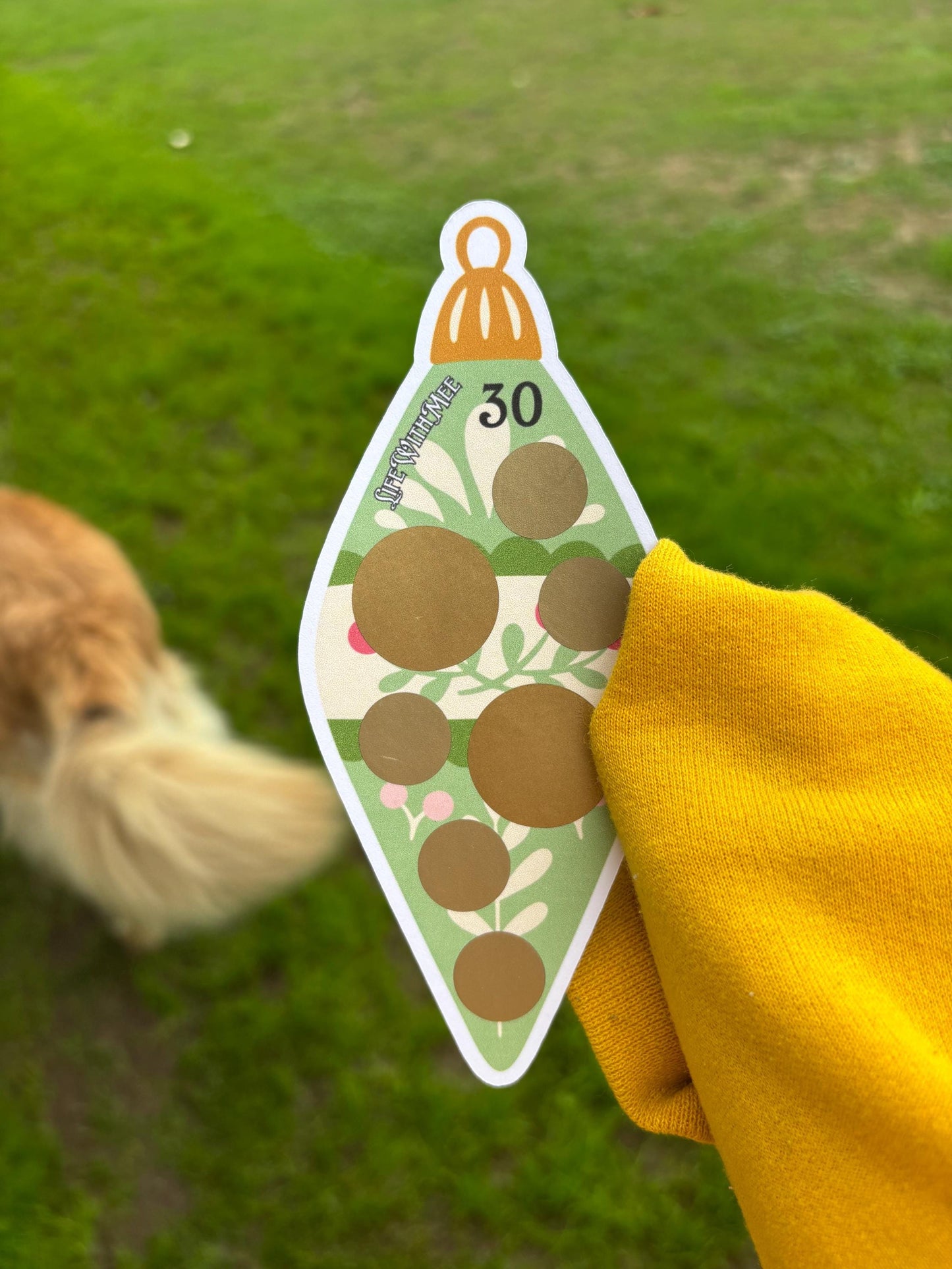 Christmas Ornaments scratch off savings challenge | A6 | savings challenge